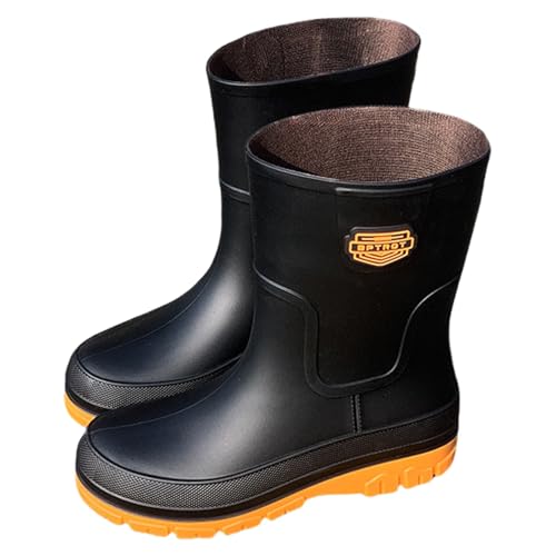 Gummistiefel Herren Regenschuhe Sommer Halbhoch Wasserdicht Rutschfeste Regenstiefel Einfarbig Dicker Sohle Bequeme Trendy Regenstiefeletten Outdoor Schlamm Garten Gartenschuhe 39-45 Gummistiefel Herren Regenschuhe Sommer Halbhoch Wasserdicht Rutschfeste Regenstiefel Einfarbig Dicker Sohle Bequeme Trendy Regenstiefeletten Outdoor Schlamm Garten Gartenschuhe 39-45 von Generisch