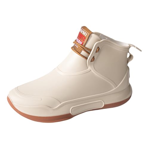 Gummistiefel Herren Stiefeletten Damen Wasserdicht Regenstiefel rutschfeste Stiefel Unisex Kurzschaft Boots Gummistiefeletten Leicht Regenschuhe Arbeiten Angeln Outdoor Garten Kurzstiefel von Generisch
