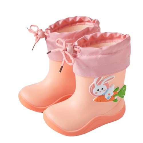 Gummistiefel Jungen Mädchen Regenstiefel Kinder Wasserdicht Regen Stiefel Kleinkind Wasserstiefel Cartoon-Dinosaurier-Muster Regenschuhe für Outdoor-Aktivitäten von Generisch