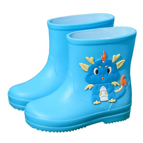 Gummistiefel Kinder Cartoon-Muster-Regenschuhe Leichte rutschfeste Regenschuhe Cartoon Wasserdicht Regenstiefel Atmungsaktiv Regen Schule Freizeit Garten Camping von Generisch