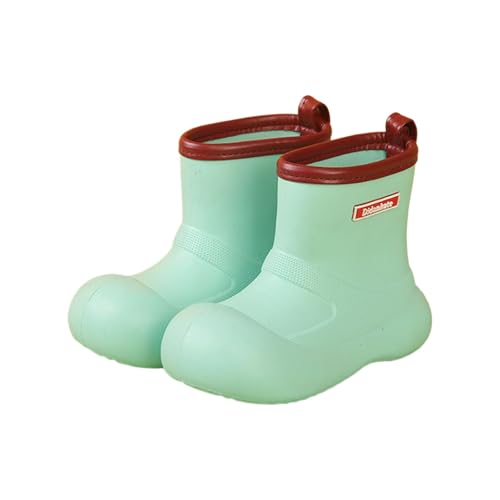 Gummistiefel Kinder Eva Regenschuhe rutschfest Jungen und Mädchen Cartoon Regen Stiefel wasserdichte Stiefeletten Breite Füße Leichte Bequeme Stiefel Outdoor Regenstiefell Boots von Generisch