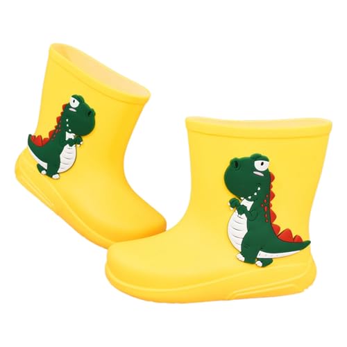 Gummistiefel Kinder Gefüttert Regenstiefel Mädchen Regenfüßlinge Jungen Regenschuhe Leichte Barfussschuhe Kinder Barfuß Baby Dinosaurier rain Boots von Generisch