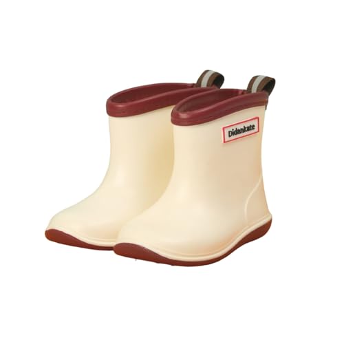 Gummistiefel Kinder Mädchen Leicht Regenstiefel Jungen rutschfest Wasserschuhe Halbhoch Gartenschuhe Wasserfest Regenschuhe Sommer Rain Boots Kids Tragbare Weicher Strandschuhe Mit Tragegriff von Generisch
