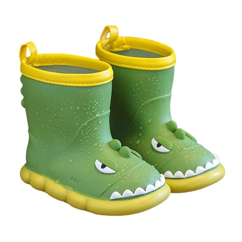 Gummistiefel Kinder Regenstiefell Wasserdicht Für Jungen und Mädchen Leicht Regenschuhe Barefoot Shoes wasserdichte Outdoor Barfußschuhe rutschfest Rain Boots Cartoon Regen Stiefel von Generisch