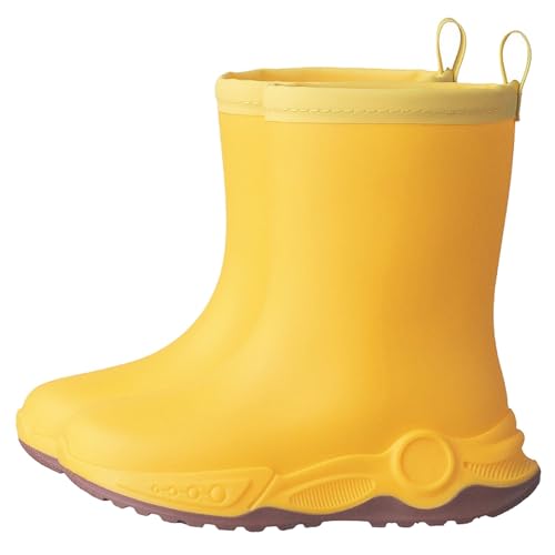 Gummistiefel Kinder Unisex Regenstiefel Kleinkind mit Rutschfeste Sohle Regenschuhe Wetterfeste Waterproof Winterstiefel von Generisch