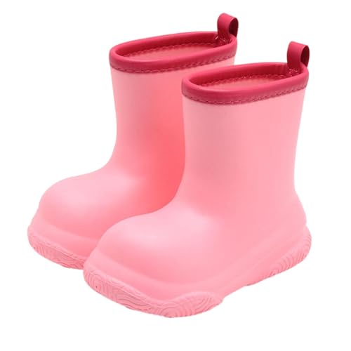 Gummistiefel Kinder Unisex Wasserdicht Regenstiefel Für Jungen Mädchen Leichte Bequeme Regenschuhe mit rutschfeste Sohle Atmungsaktiv Ungefütterter Gummistiefel (33) von Generisch