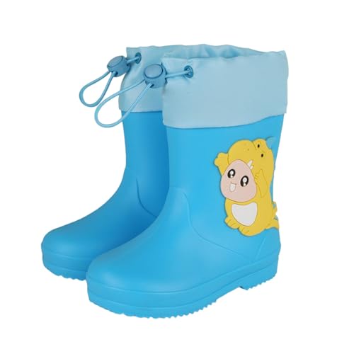Gummistiefel Kinder Unisex rutschfest Regenstiefel Kinder Dino Atmungsaktiv Regenschuhe Jungen Leicht Gummistiefel Mädchen Kurz Halbhohe Regenstiefel Wasserdicht Schuhe von Generisch