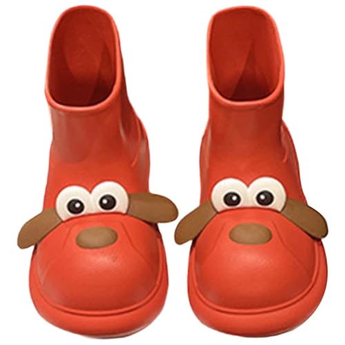 Gummistiefel für Jungen und Mädchen leichte Kinder-Gummistiefel Halbschaft Gummischuhe Bequeme und wasserdichte Regenstiefel Wetterfeste Reflektierend Kinderstiefel von Generisch