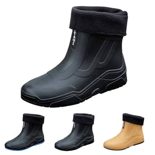 Gummistiefeletten Damen Gefüttert - Regenstiefel Herren Halbhoch Unisex Regenschuhe Wasserdichte Gummistiefel Rutschfest Gartenschuhe Klassischer Niederung Stiefel Weiter Schaft Stiefeletten Gummistiefeletten Damen Gefüttert - Regenstiefel Herren Halbhoch Unisex Regenschuhe Wasserdichte Gummistiefel Rutschfest Gartenschuhe Klassischer Niederung Stiefel Weiter Schaft Stiefeletten von Generisch
