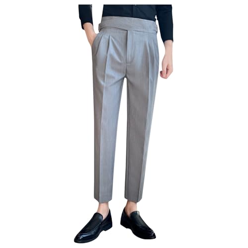Gurkha Neapel Hose Herren Anzughose Slim Fit Herren High Waist Einfarbige Modische Bleistifthosen Skinny Straight Fit Business Hosen 7/8 Gerades Bein Klassische Hosen Gurkha Neapel Hose Herren Anzughose Slim Fit Herren High Waist Einfarbige Modische Bleistifthosen Skinny Straight Fit Business Hosen 7/8 Gerades Bein Klassische Hosen von Generisch