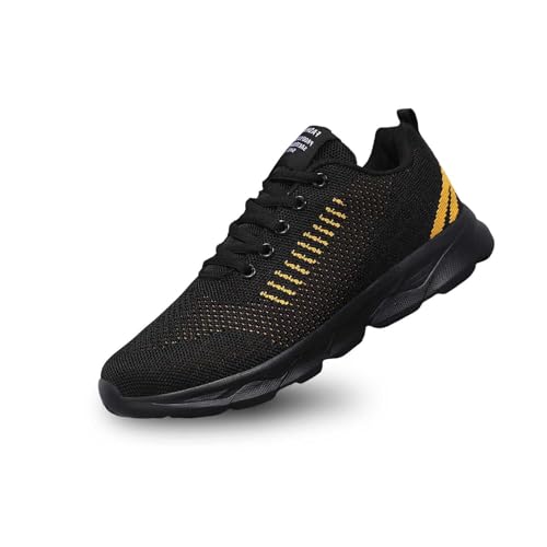 Gym Schuhe Herren Turnschuhe Sneaker Leicht rutschfest Joggingschuhe Einfarbig Schnürschuhe Herren Runner Sneaker Low Basketballschuhe Schnürsenkel Ohne Binden Sportschuhe von Generisch