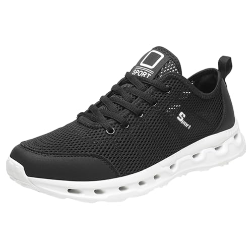 Gym Schuhe Herren Turnschuhe Sneaker Leichtgewichts Atmungsaktiv Bequeme Schuhe Sportlicher Sneaker Mit Memory Foam Trainingsschuhe Schnürsenkel Ohne Binden Sportschuhe von Generisch