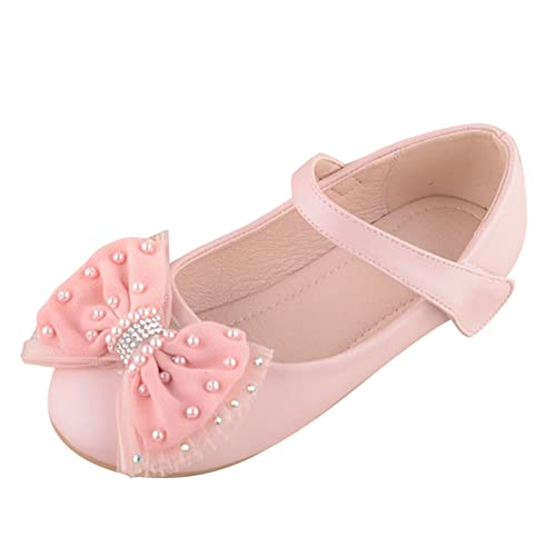 Gymnastikschuhe Mädchen Kinderschuhe Mode Kleine Lederschuhe Baby Kinder Prinzessin Schuhe Spitze Schleife Kinder Sandalen (33.5 Big Kids) von Generisch