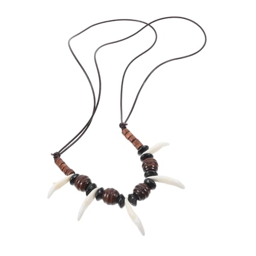 HYJYGM Personalisierte Perlen-Halskette für Herren, Tribal-Seilkette, Halsdekoration, einzigartige Herren-Halskette von Generisch