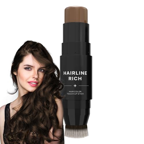 Haarandeckstock - Doppelte -Wurzel -Deck -Haarfarbe Kamm | Temporäre Haarwurzelabdeckung, Haarwurzelstock, Schweißsicheres Haarstift Haaransatzstick Für Männer, Frauen, Erwachsene von Generisch