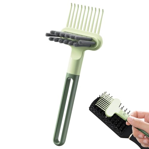 Haarbürsten Reiniger | 2 in 1 Haarbürsten Entferner Rechenkamm Reiniger - Rutschfeste Styling Hilfsmittel für Tägliches Makeup Salon Friseure Frauen Zuhause Reise Badezimmer von Generisch