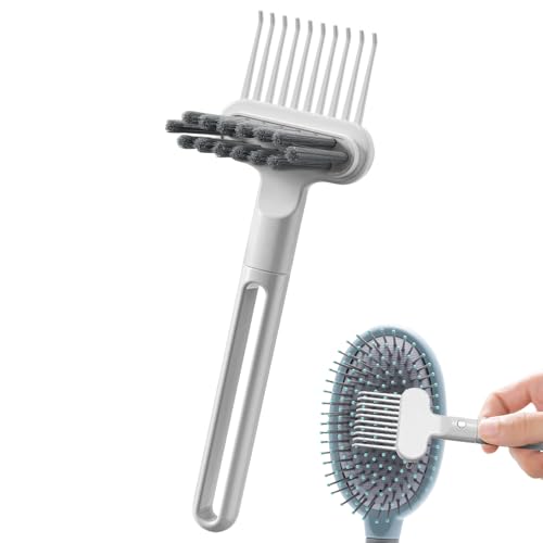 Haarbürsten Reiniger Tool - 2 in 1 Haarbürsten Entferner Rechenkamm Reiniger,Rutschfeste Schönheitsaccessoires Für Salon Frauen Männer Familie Badezimmer Makeup Schlafzimmer Friseur von Generisch