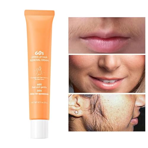 Haarentfernungscreme Fürs Gesicht,Depilation Bei Sensibler Haut - Pflegende Enthaarungscreme Für Frauen Gesicht Oberlippe Augenbrauen Hals Nase von Generisch