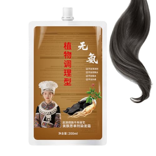 Haarfärbe-Shampoo,Natürliches Haarfärbe Shampoo für Frauen | Langanhaltende Pflegecreme von Generisch