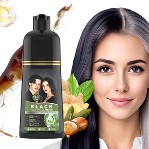 Haarfärbe Shampoo Für Frauen - Pflegende Grauabdeckung,Nährendes Shampoo Zur Grauverdeckung 500ml Für Locken Feines Dichtes Haar Tägliche Pflege von Generisch