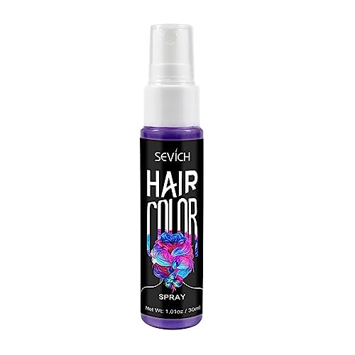 Haarfärbemittel spray für temporäre,Waschbar Non-Toxic, für Karneval, Cosplay,Party, Weihnachten Halloween Geburtstag,sicherer,Einmal-Haarfarbe Hairspray, Schnelle Färbung ﻿ (PURPLE) von Generisch