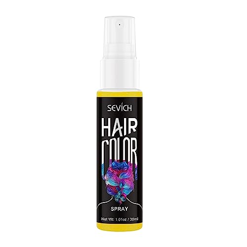 Haarfärbemittel spray für temporäre,Waschbar Non-Toxic, für Karneval, Cosplay,Party, Weihnachten Halloween Geburtstag,sicherer,Einmal-Haarfarbe Hairspray, Schnelle Färbung ﻿ (YELLOW) von Generisch