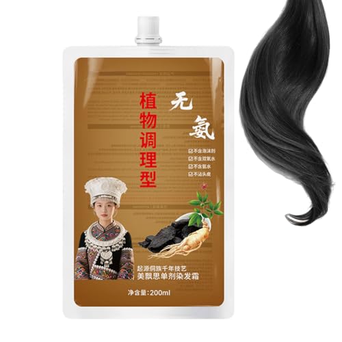 Haarfärbendes Shampoo, Natürliches Haarfärbe Shampoo für Frauen, Sanfte Creme Sicher Für Frauen Männer Erwachsene Anfänger Tägliche Anwendung von Generisch