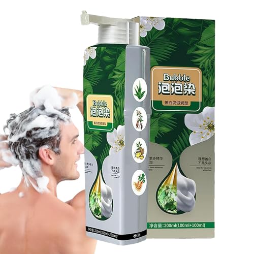 Haarfarbe Shampoo, Natürliche Haarfarbe, 3-in-1-Pflanzenessenz-Bubble-Haarfärbemittel, Instant Plant Bubble Haarfärbe-Shampoo Für Männer Und Frauen Für Reisen, Outdoor Haarfarbe Shampoo, Natürliche Haarfarbe, 3-in-1-Pflanzenessenz-Bubble-Haarfärbemittel, Instant Plant Bubble Haarfärbe-Shampoo Für Männer Und Frauen Für Reisen, Outdoor von Generisch