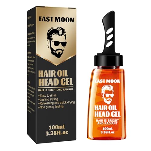 Haargel Herren, Haarstyling Gel für Männer, 2-in-1 Haargel mit Kamm, Haar Gel Styling Gel, Haarstyling-Gel zum Modellieren der Haare und natürliches Stylen der Haare, Langanhaltendes (1 Stück) von Generisch