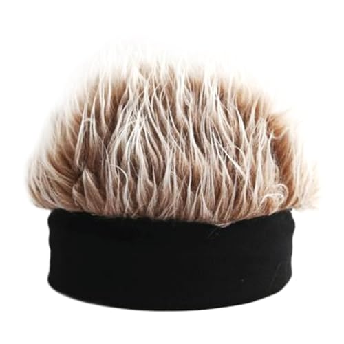 Haarhuthaare - ausgefallener gestrickter Hut mit kurzen Drahtdocht | Praktisches Cosplay Elastic Accessoire, lustiger Hut für den täglichen Port Hip Hop Style Trendy Deluise von Generisch