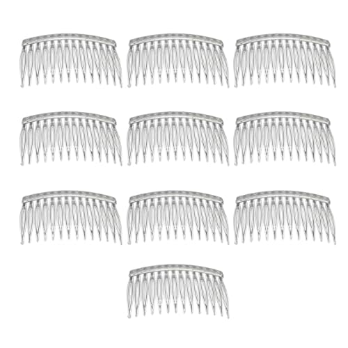 Haarkämme für Damen, Metall, Brautschmuck, Seitenkamm, Zahnung, Hochzeitsschleier, Kamm, Haarnadel, 1 Stück / 10 Stück von Generisch