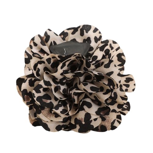 Haarklammer im Vintage-Stil, Leopardenmuster, verstellbar, für Haarvolumen, einzigartiges Haarteil, Kopfbedeckung, Styling-Zubehör Haarklammer im Vintage-Stil, Leopardenmuster, verstellbar, für Haarvolumen, einzigartiges Haarteil, Kopfbedeckung, Styling-Zubehör von Generisch