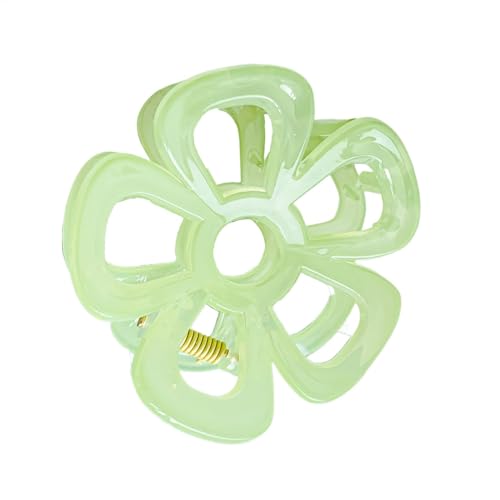 Haarklammer mit Blumenmotiv – -Haarspange, künstlerische rutschfeste Haarspange, stabile starke Griffklaue für dicke, dünne, trendige Accessoires für Frauen und Mädchen, tägliche Freizeitmode von Generisch