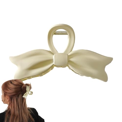 Haarklammer mit Schleife, rutschfest, Haarschmuck, große Clips für Damen und Mädchen, Haarschnäpper für langes, dünnes Haar von Generisch