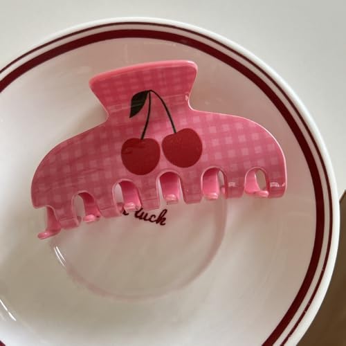 Haarklammer mit Seesternmuschel, Essigsäure, Hai-Clip, Seestern, Kopfbedeckung, weiblich, Ozean-Kirsche, Haarschmuck für Damen (Rosarot) von Generisch