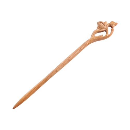 Haarnadeln aus Holz, Haarnadeln im chinesischen Stil, lange Gabel, Schal, Haarnadeln, Zubehör von Generisch