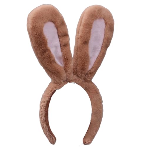 Haarreifen Hase Schwanz Hasenschwanz Ostern | Haarreif mit weißen Hasenohren | Stirnband für Hasen | Stirnband für Osterhasen Kostüm | Stirnband für Cosplay mit Ohren von Generisch