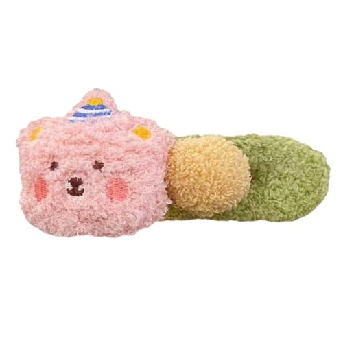 Haarschmuck Spangen - Plüsch Bär Haarklemmen Entenschnapp Clip - Seitliche Bunte Styling Accessoires mit Cartoon-Motiv als Dekorativer Kopfschmuck für Frauen für dickes und dünnes Haar von Generisch