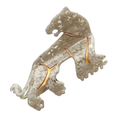Haarspangen Damen, Leoparden-Klauenclip | Kreative mittlere Haarspange,Funky Hair Decor Rutschfeste Haarspange, modischer Haarnadel-Kopfschmuck für nasses, trockenes Haar von Generisch