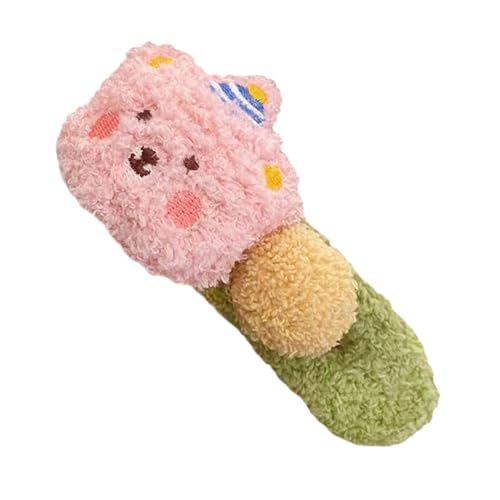 Haarspangen Für Damen - Plüsch Haarclip in Form eines seitlichen Bären,Seitliche Bunte Styling Accessoires mit Cartoon-Motiv als Dekorativer Kopfschmuck für Frauen für dickes und dünnes Haar von Generisch