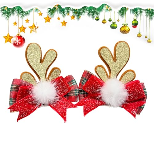 Haarspangen für Damen, Geweih, Weihnachts-Haarspangen – schöner Weihnachts-Haarverschluss, Urlaubs-Haarschmuck für Weihnachten, Veranstaltungen, Partys von Generisch