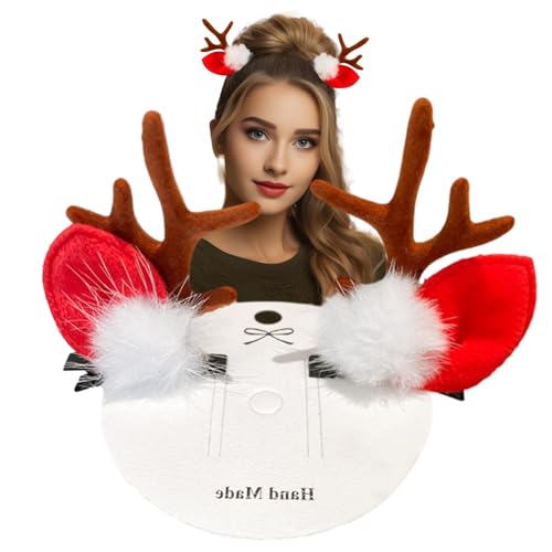 Haarspangen für Frauen,Weihnachtshaarspangen - Weihnachts-Haarschmuck, stilvolle Rentier-Haarspange | Entzückende Weihnachts-Haaraccessoires, Weihnachts-Haarnadel für Weihnachtsfeiern, Hochzeiten von Generisch