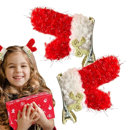 Haarspangen für Frauen – Geweih Haarspangen Zubehör Weihnachten Haarnadel – Schöne Weihnachten Haarverschluss Urlaub Haarschmuck für Weihnachten Events Partys von Generisch