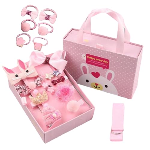 Haarspangen für Mädchen, Niedliche Haarspangen, 18 Stück Stilvolle Prinzessin Haarnadel, Sortierte Kleine Kopfbedeckungen Set für Party Schule Ballett von Generisch