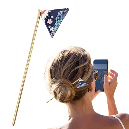 Haarspannstäbchen, Haartücher für Frauen - Alloy -Stäbchen -Haarnadel mit Anhänger,Mode Haarnadel, 5,7 Zoll elegantes Brötchenhalter für Heimreisen von Generisch