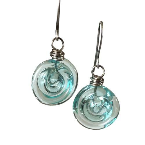 Hängende Ohrringe - Glas Ohrstecker Halskette Set - Klare Leichte Schmuck Geschenk Für Freundin Mutter Schwestern | Weihnachten Geburtstag Reise Urlaub Hochzeit von Generisch