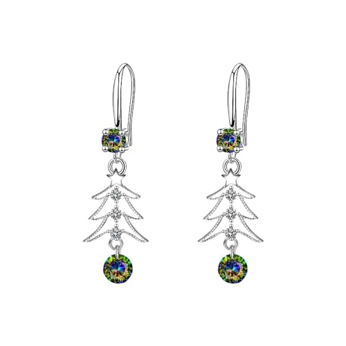 Hängende Weihnachtsohrringe Weihnachten kreative Urlaub Party Ohrringe Schmuck Creolen Frauen Weihnachts Ohrringe (Camouflage, One Size) von Generisch