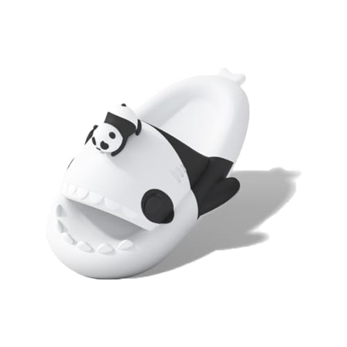 Hai-Slipper Unisex, Original Hai-Slipper Verbessert, Rutschfeste, Schnell Trocknende Hai-Hausschuhe (Panda Shark-2, Erwachsene, 38, Numerisch (von/bis), EU Schuhgrößensystem, 39, M) von Generisch