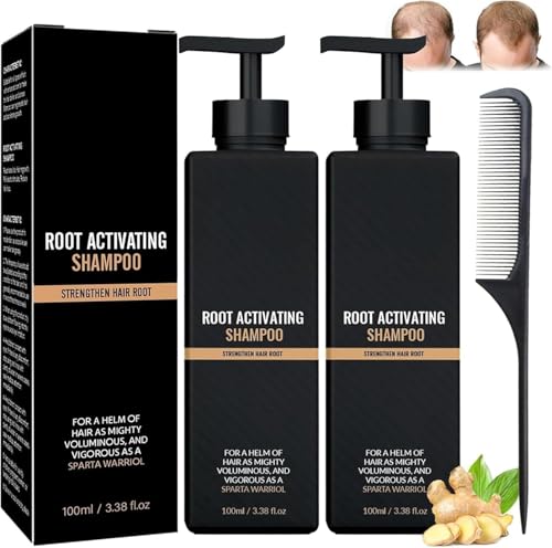 Hair Loss Shampoo, Mane Root Activator, Promotes Hair Growth and Thicker, Anti Hair Loss Natural Herbal Essence Shampoo, Smooth Strong Repair Conditioning, for Women and Men (2pcs) von Generisch
