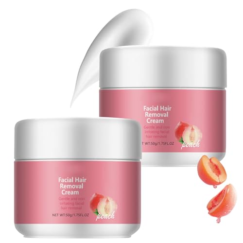 Hairerase Haarentfernung Gesicht Creme, Gesichtshaarentferner Für Frauen, Wirksame Enthaarungscreme, Skin haarentfernung, Sichtbar Glatte Haut, Schmerzfreie, Für Oberlippe, Wangen & Augenbrauen (2) von Generisch